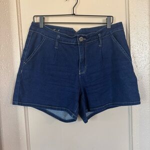 Copperflash Blue Mid Rise Denim Shorts‎ Women’s 12 Mom Shorts